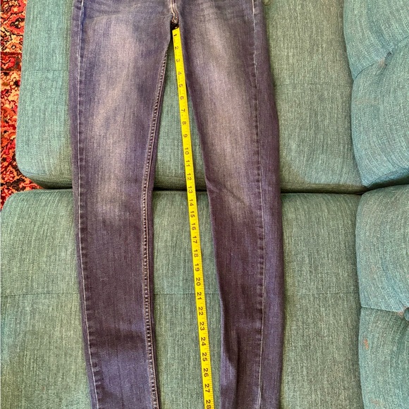 Levi’s 535 super skinny jeans 26 waist 30 inseam mid-rise good condition - Picture 6 of 7